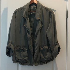 Young Fabulous Broke Army Green Utility Jacket Lrg